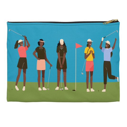 Women Golf Pouch - Afrocentric Art by The Trini Gee