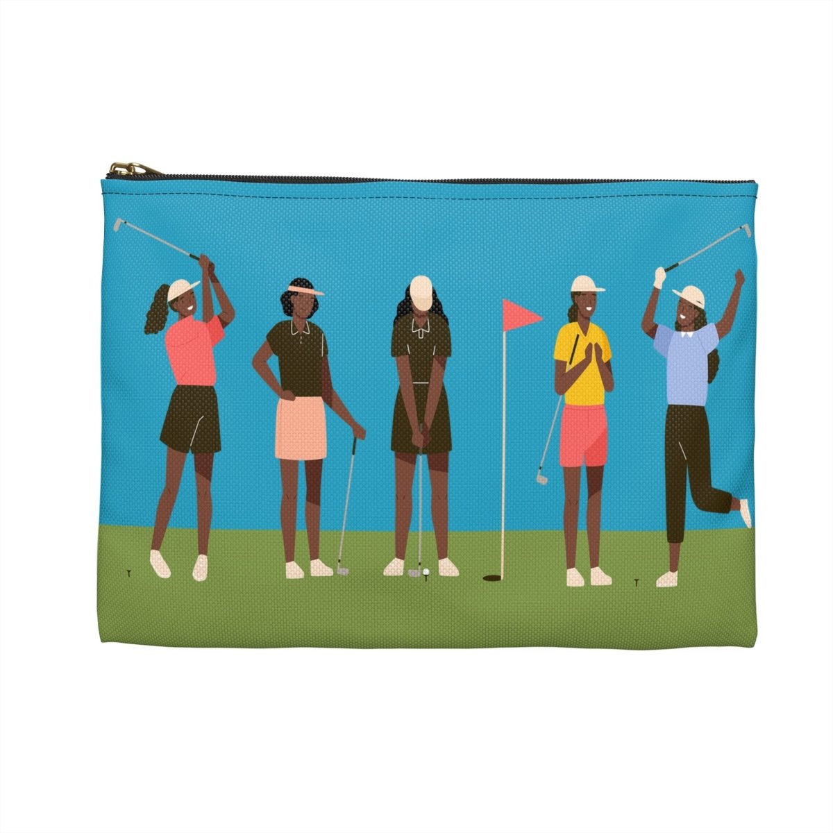 Women Golf Pouch - Afrocentric Art by The Trini Gee