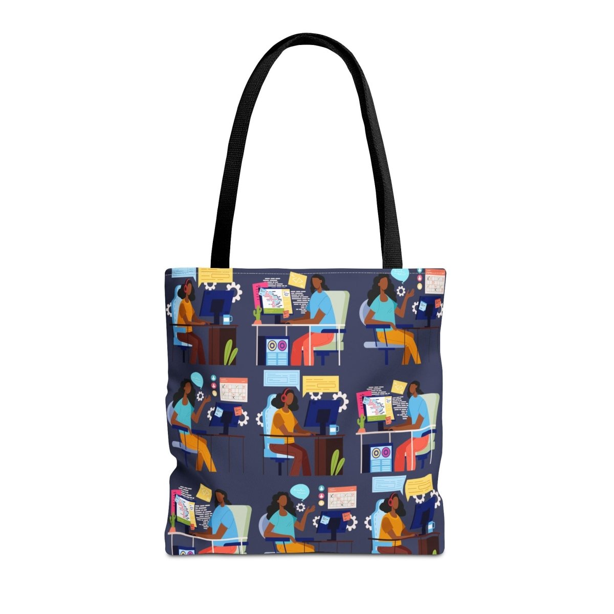 Women in Tech Tote Bag - Afrocentric Art by The Trini Gee