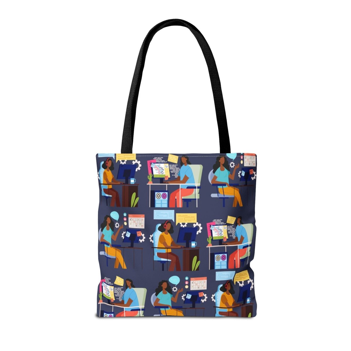 Women in Tech Tote Bag - Afrocentric Art by The Trini Gee