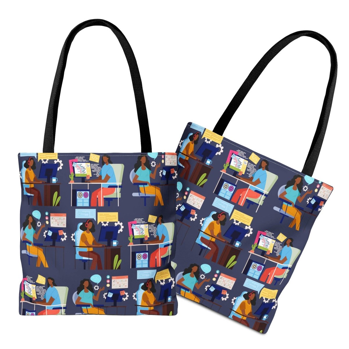 Women in Tech Tote Bag - Afrocentric Art by The Trini Gee