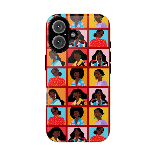 Women Squares Phone Case - Afrocentric Art by The Trini Gee