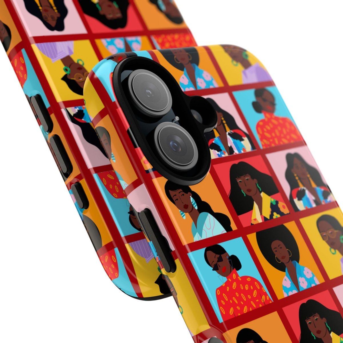 Women Squares Phone Case - Afrocentric Art by The Trini Gee