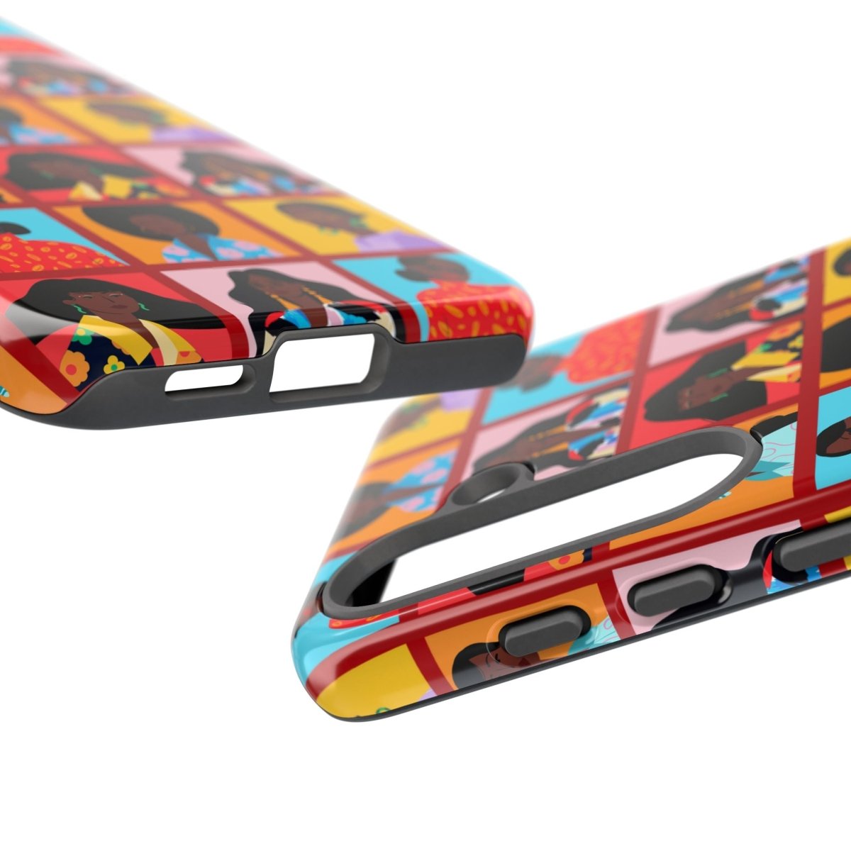 Women Squares Phone Case - Afrocentric Art by The Trini Gee