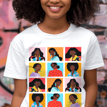 Women Squares Shirt - Afrocentric Art by The Trini Gee