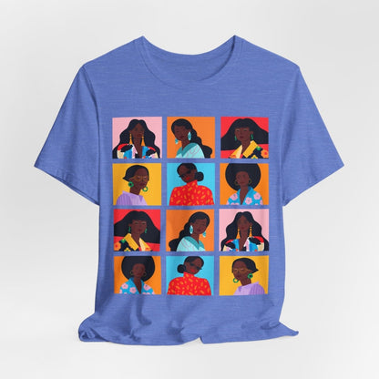 Women Squares Shirt - Afrocentric Art by The Trini Gee