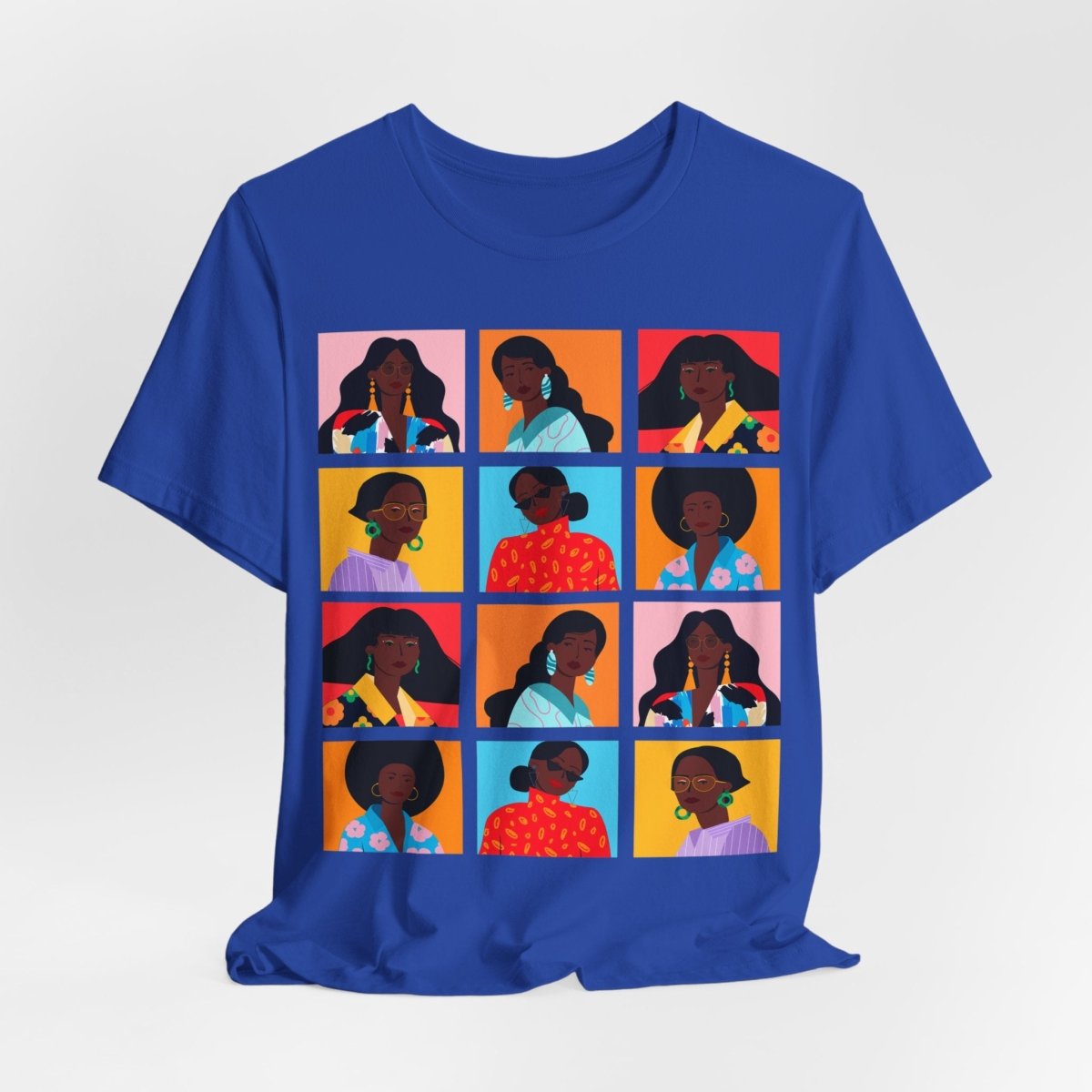 Women Squares T-Shirt - Afrocentric Art by The Trini Gee