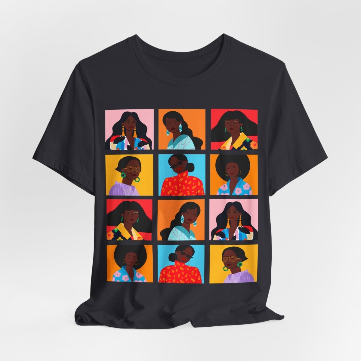 Women Squares T-Shirt - Afrocentric Art by The Trini Gee