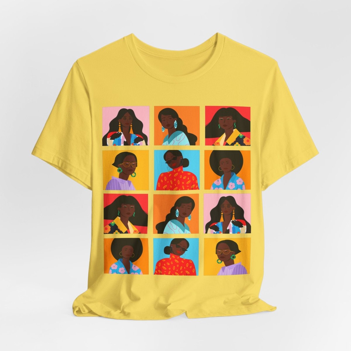 Women Squares T-Shirt - Afrocentric Art by The Trini Gee