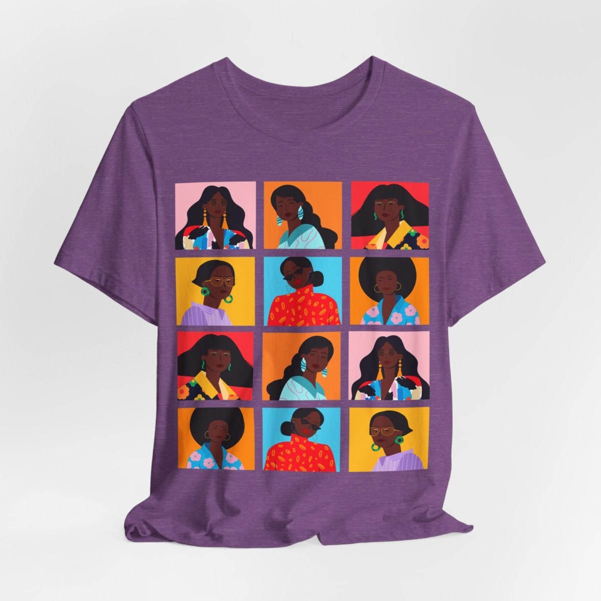 Women Squares T-Shirt - Afrocentric Art by The Trini Gee