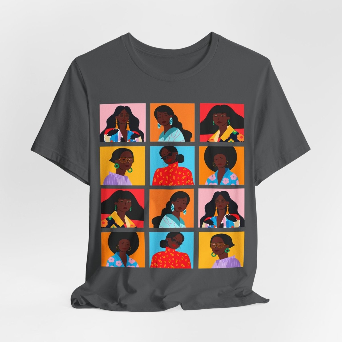 Women Squares T-Shirt - Afrocentric Art by The Trini Gee