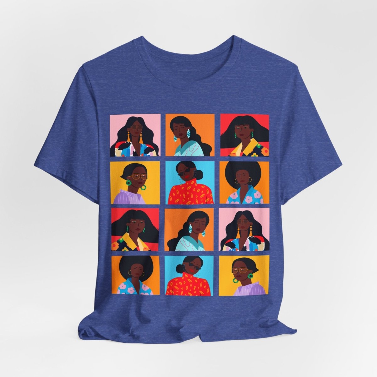 Women Squares T-Shirt - Afrocentric Art by The Trini Gee