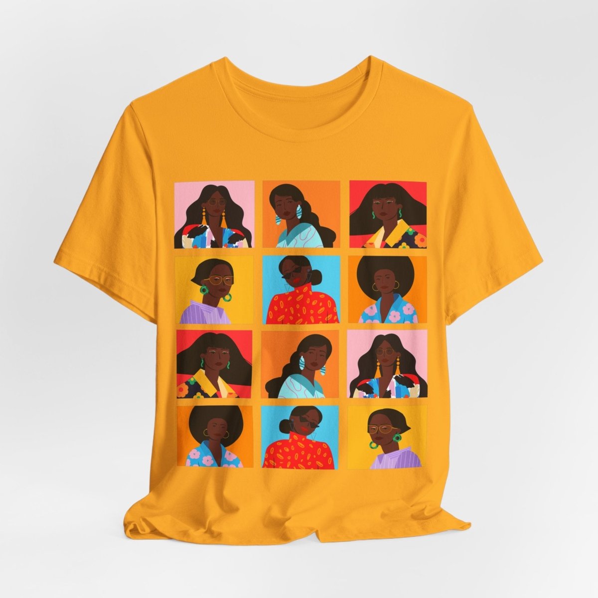 Women Squares T-Shirt - Afrocentric Art by The Trini Gee