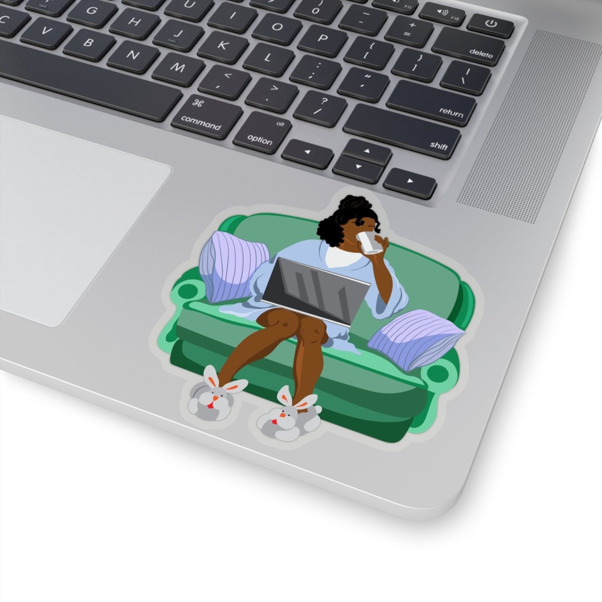 Work from Home Sticker - Afrocentric Art by The Trini Gee