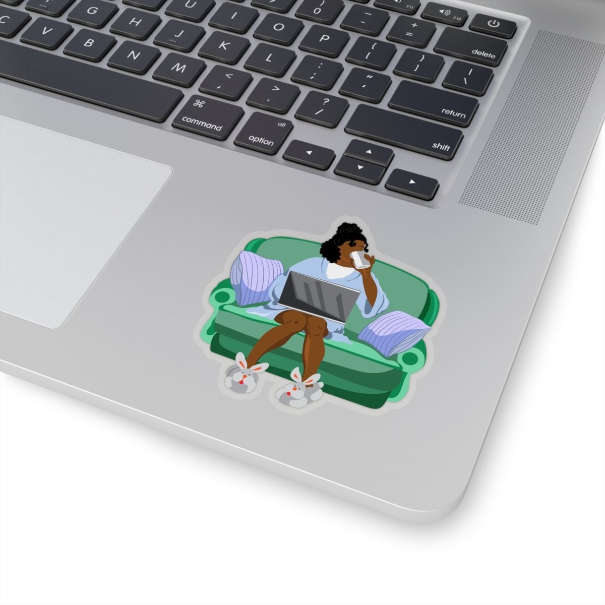 Work from Home Sticker - Afrocentric Art by The Trini Gee