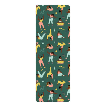 Workout Women Yoga Mat - Afrocentric Art by The Trini Gee