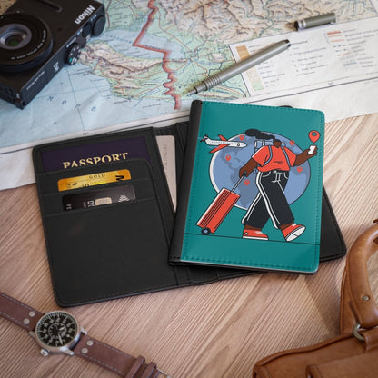 World Travel Passport Cover - Afrocentric Art by The Trini Gee