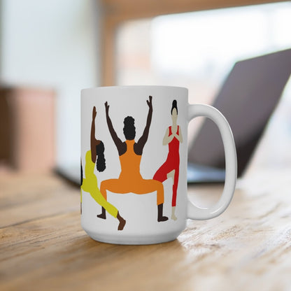 Yoga Chakras Mug - Afrocentric Art by The Trini Gee