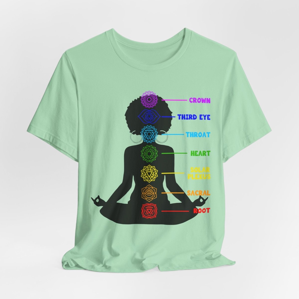Yoga Chakras Shirt - Afrocentric Art by The Trini Gee