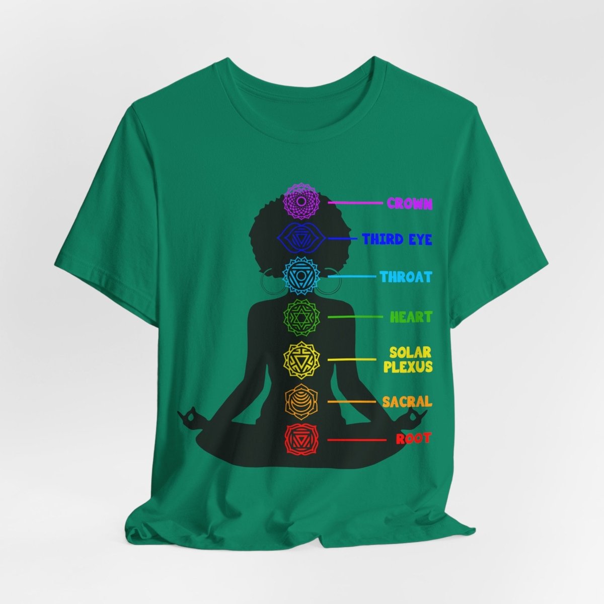 Yoga Chakras Shirt - Afrocentric Art by The Trini Gee