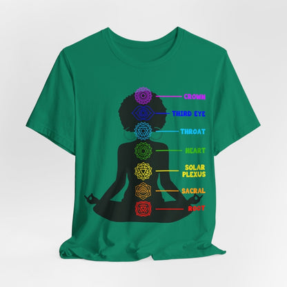 Yoga Chakras Shirt - Afrocentric Art by The Trini Gee