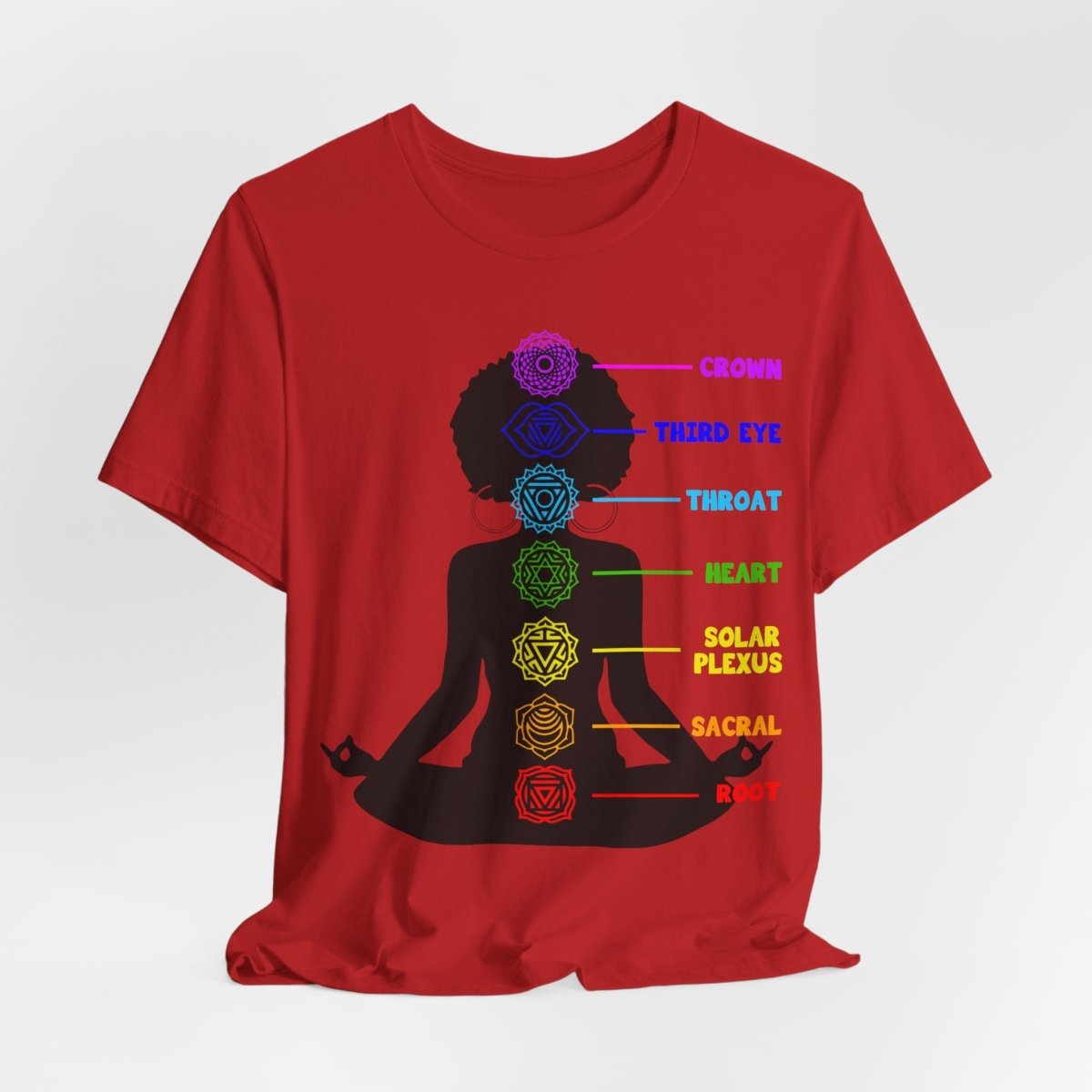 Yoga Chakras Shirt - Afrocentric Art by The Trini Gee