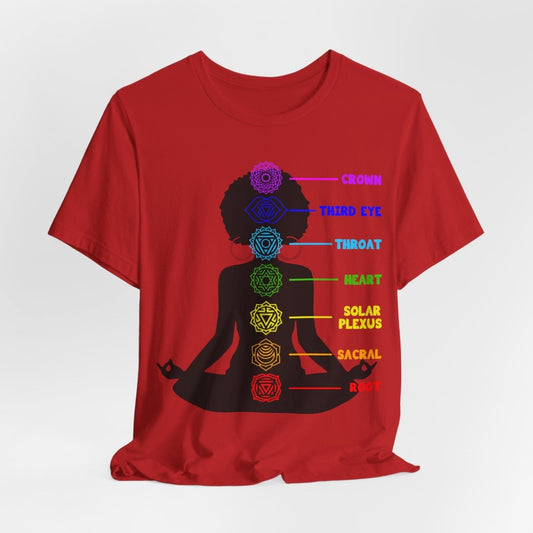 Yoga Chakras Shirt - Afrocentric Art by The Trini Gee