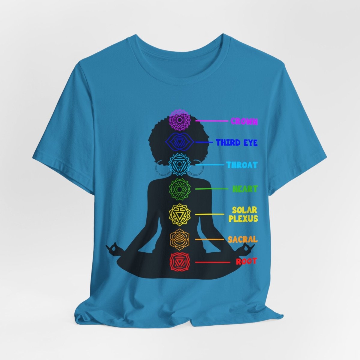 Yoga Chakras Shirt - Afrocentric Art by The Trini Gee
