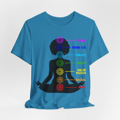 Yoga Chakras Shirt - Afrocentric Art by The Trini Gee