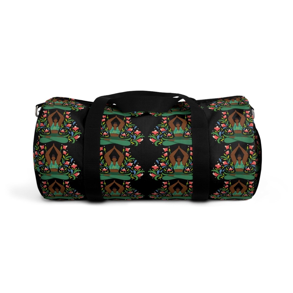 Yoga Floral Duffel Bag - Afrocentric Art by The Trini Gee