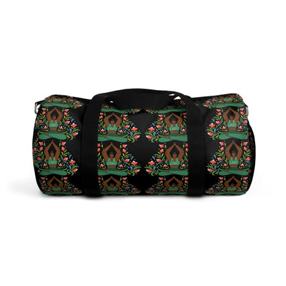 Yoga Floral Duffel Bag - Afrocentric Art by The Trini Gee