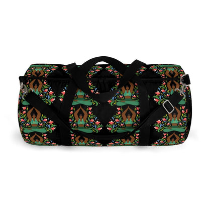 Yoga Floral Duffel Bag - Afrocentric Art by The Trini Gee