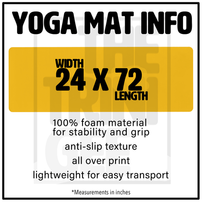 Yoga Plants Yoga Mat - Afrocentric Art by The Trini Gee