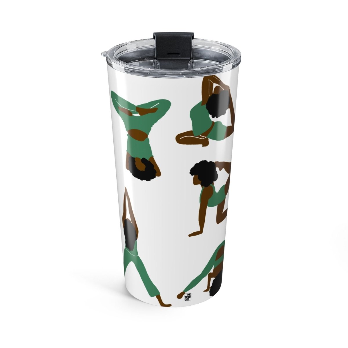 Yoga Women Tumbler - Afrocentric Art by The Trini Gee