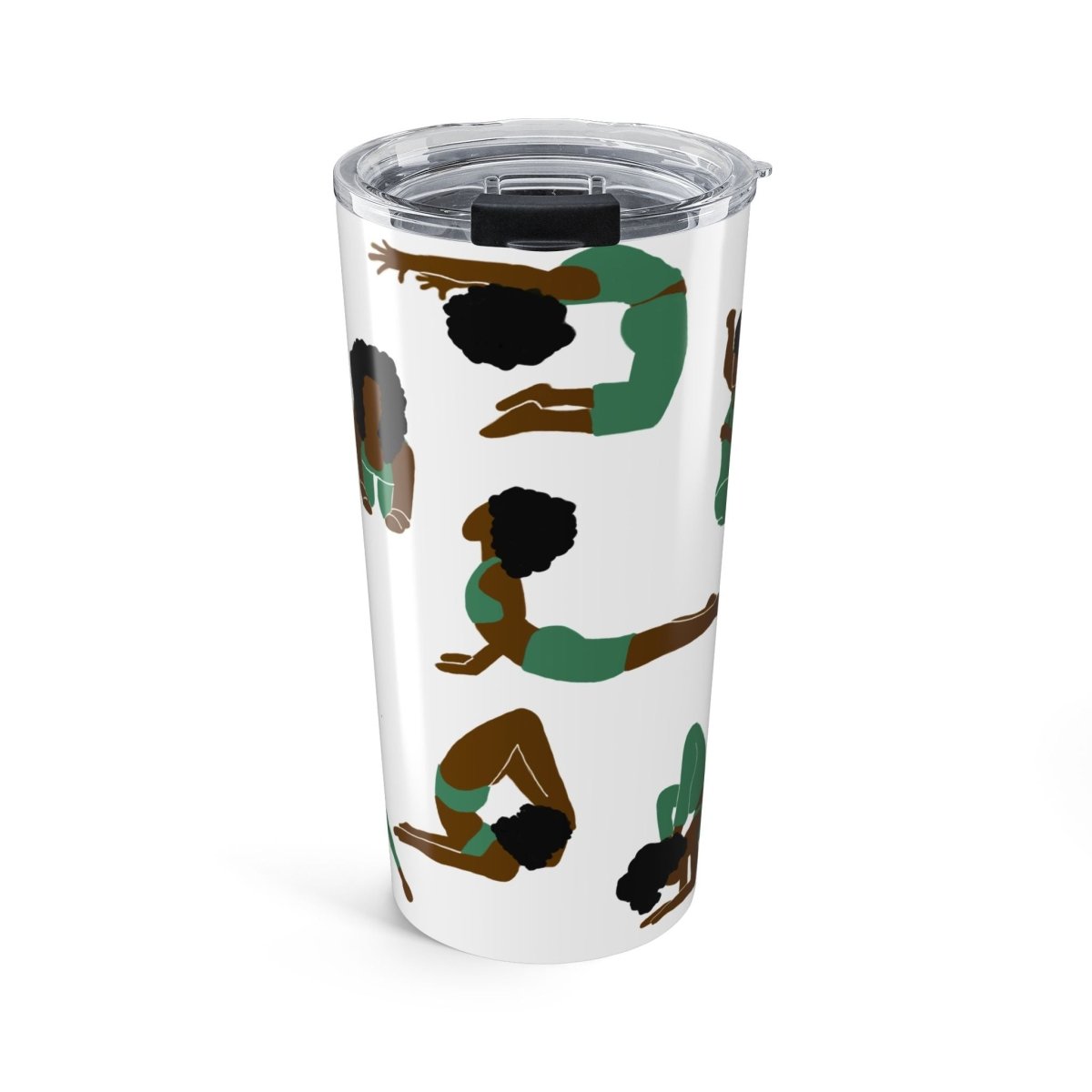 Yoga Women Tumbler - Afrocentric Art by The Trini Gee