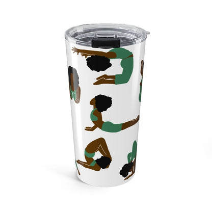 Yoga Women Tumbler - Afrocentric Art by The Trini Gee