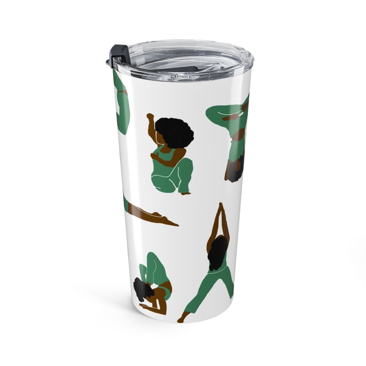 Yoga Women Tumbler - Afrocentric Art by The Trini Gee