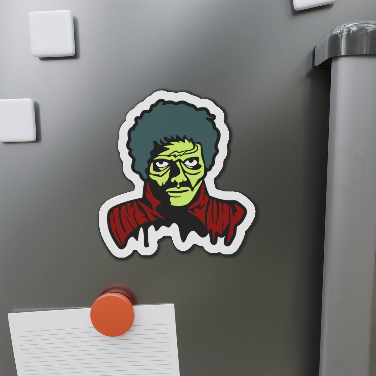 Zombie Die - Cut Magnet - Afrocentric Art by The Trini Gee