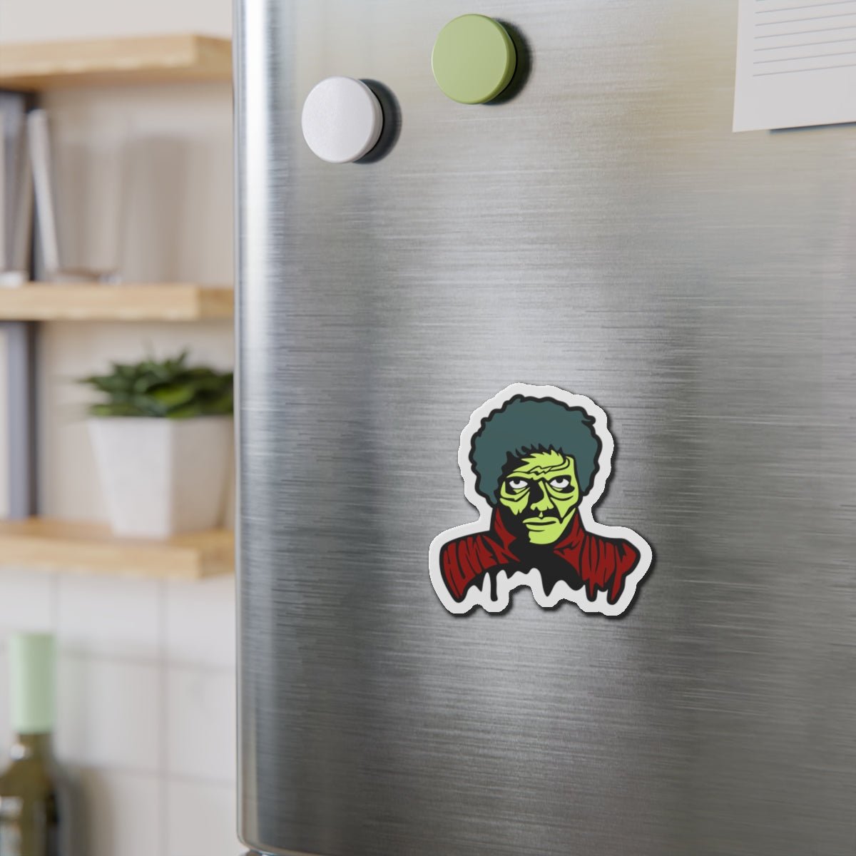 Zombie Die - Cut Magnet - Afrocentric Art by The Trini Gee