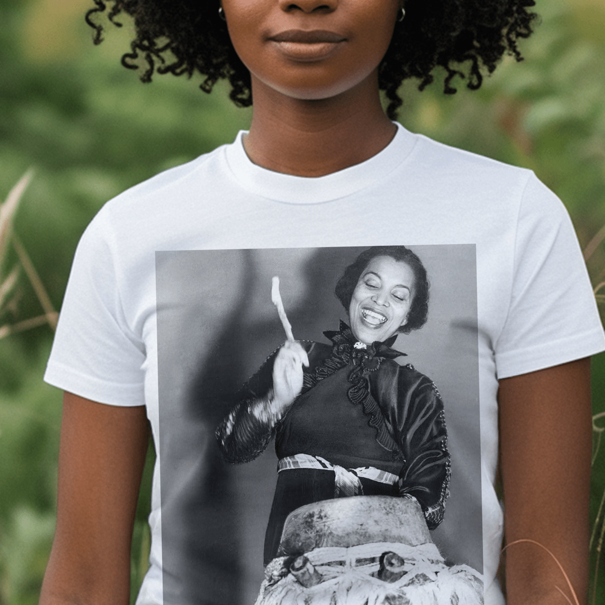 Zora Neale Hurston on Drum Shirt - The Trini Gee