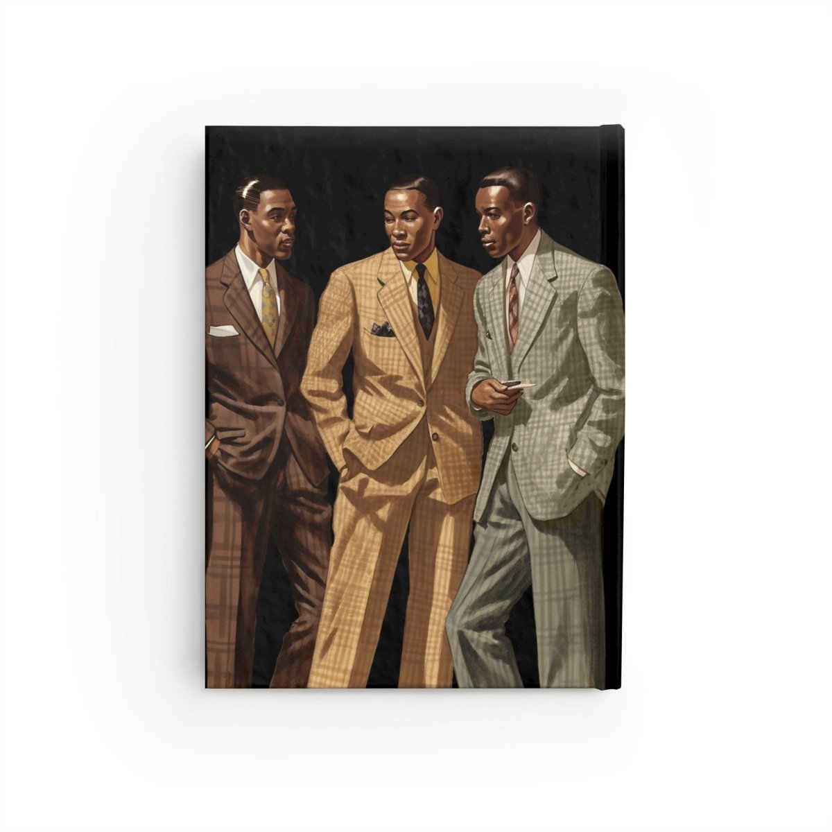 50s Fashion Men Journal - Afrocentric Art by The Trini Gee