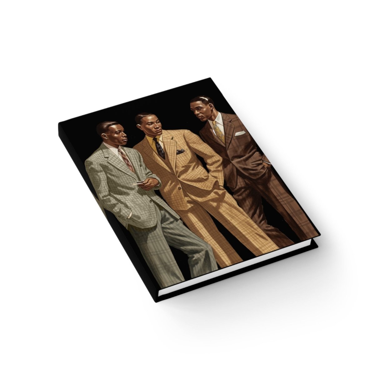 50s Fashion Men Journal - Afrocentric Art by The Trini Gee