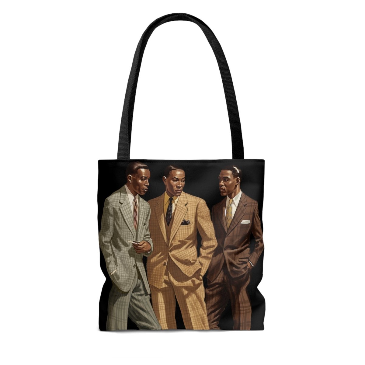 50s Fashion Men Tote Bag - Afrocentric Art by The Trini Gee
