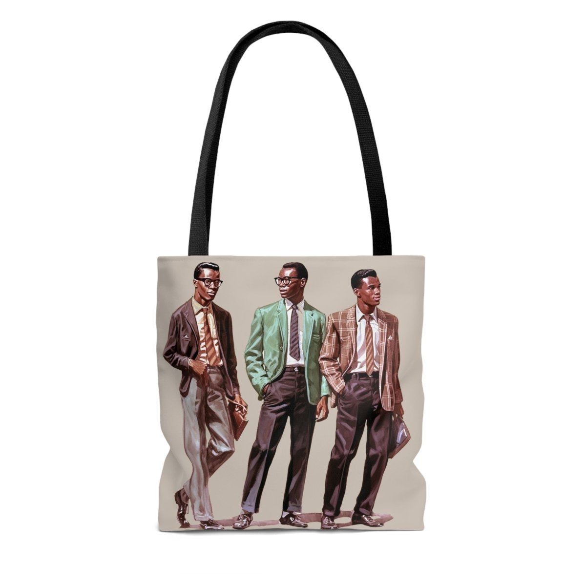 50s Fashion Men Tote Bag - Afrocentric Art by The Trini Gee