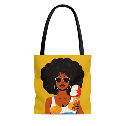 Afro Ice Cream Tote Bag