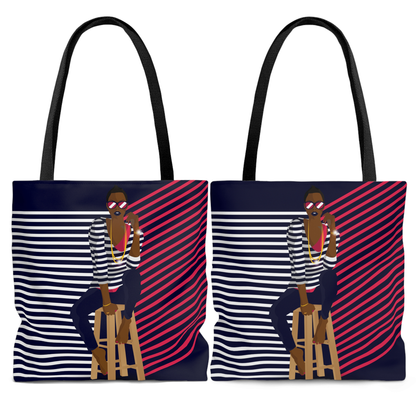 Lined Woman Tote Bag