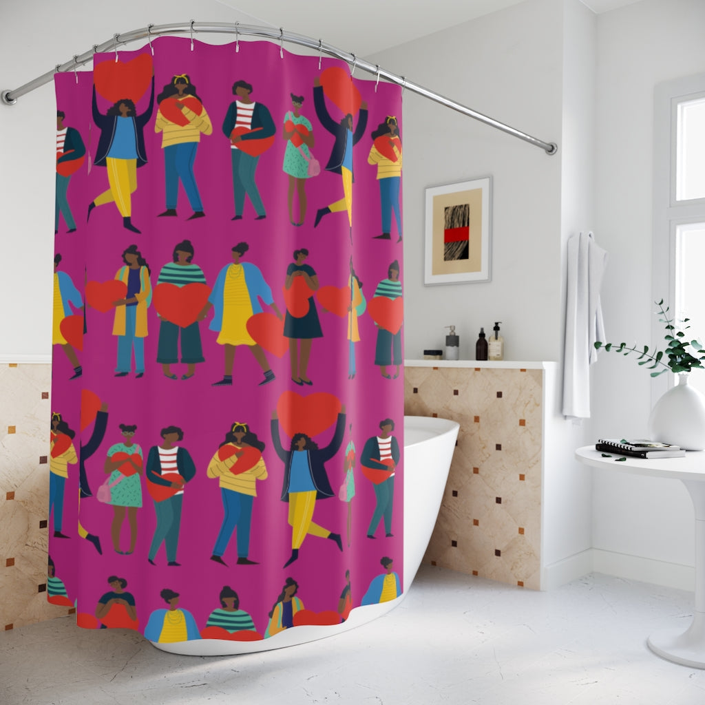 Self Love Shower Curtain-The Trini Gee