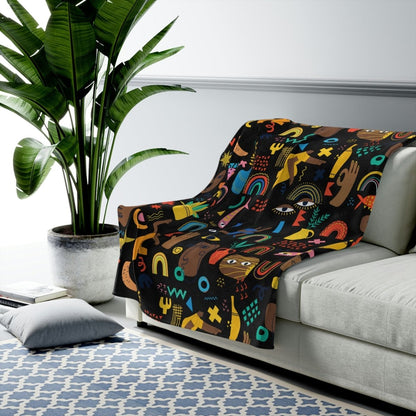 Abstract Pattern Throw Blanket - The Trini Gee