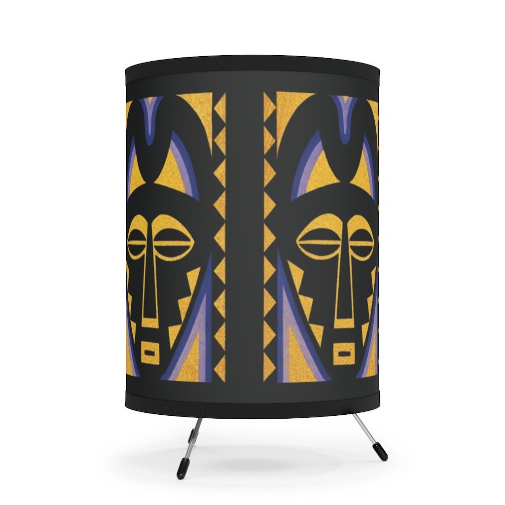 African Mask Lamp - The Trini Gee
