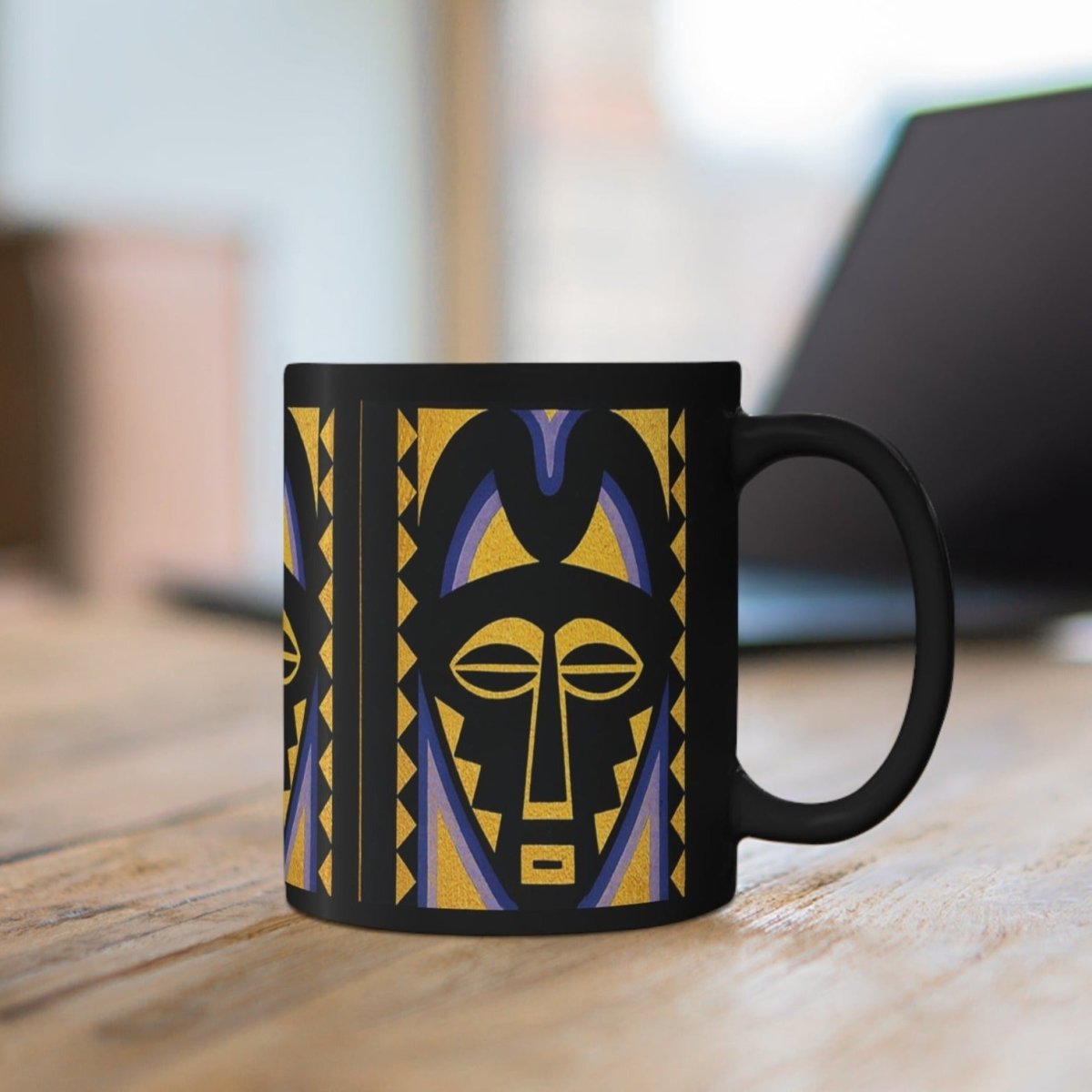 African Mask Mug - The Trini Gee